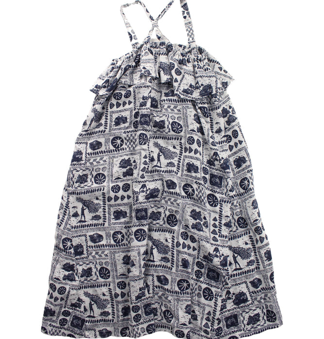 A Blue Sleeveless Dresses from Patagonia in size 7Y for girl. (Back View)