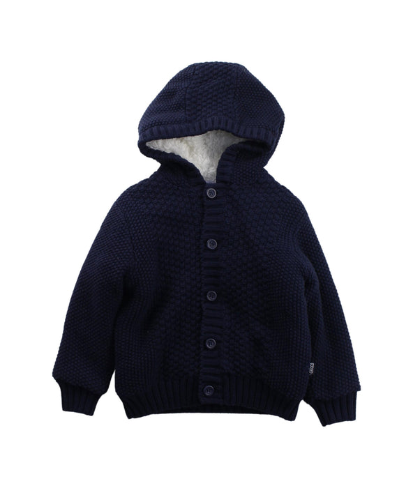 A Blue Cardigans from Chicco in size 12-18M for boy. (Front View)