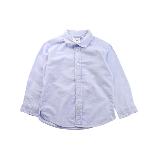 A Blue Long Sleeve Shirts from Jacadi in size 3T for boy. (Front View)