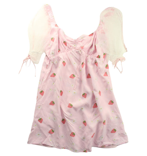 A Pink Short Sleeve Tops from For Love & Lemons in size 14Y for girl. (Front View)