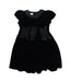 A Black Short Sleeve Dresses from Gusella in size 3T for girl. (Front View)