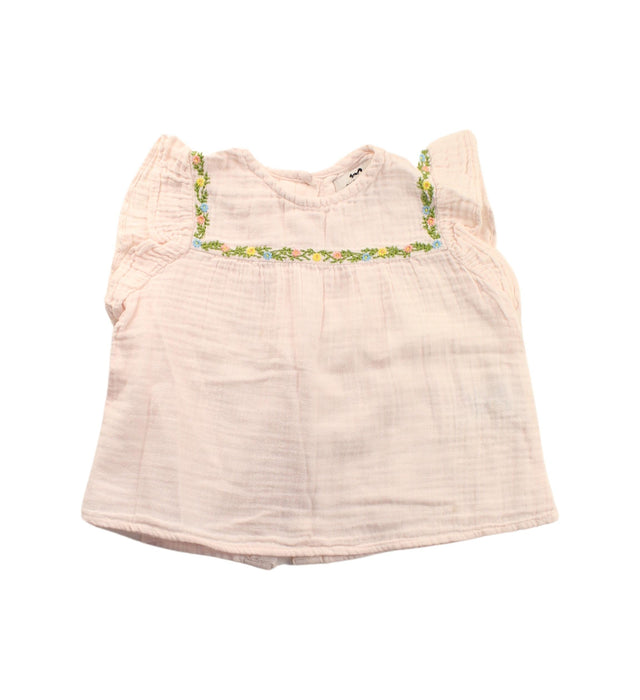 A White Shorts Sets from Cyrillus in size 2T for girl. (Front View)