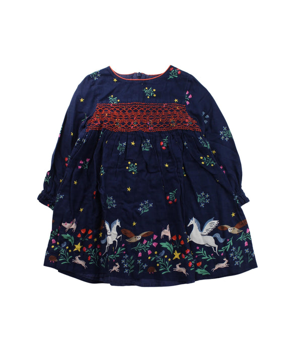 A Blue Long Sleeve Dresses from Boden in size 3T for girl. (Front View)