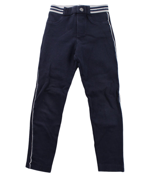 A Blue Sweatpants from Petit Bateau in size 4T for girl. (Front View)