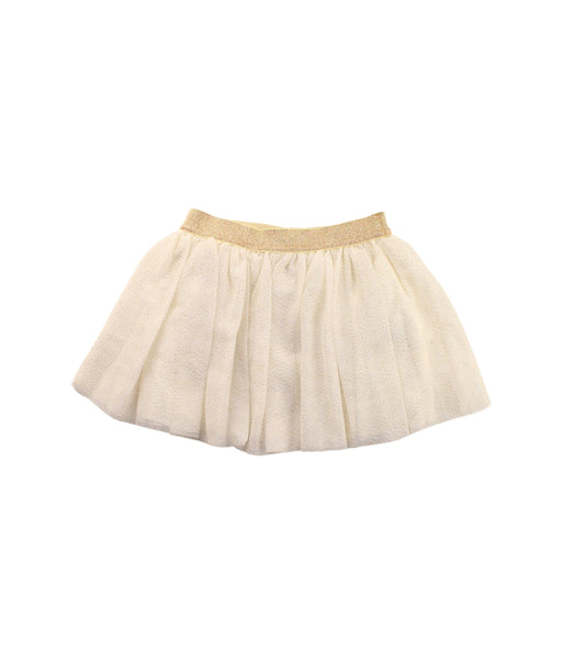A White Short Skirts from Petit Bateau in size 4T for girl. (Front View)