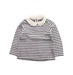 A Blue Long Sleeve Tops from Petit Bateau in size 4T for girl. (Front View)
