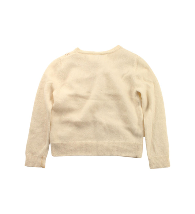 A Ivory Cardigans from Bonpoint in size 4T for girl. (Back View)