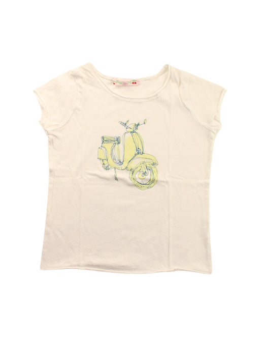 A White Short Sleeve T Shirts from Bonpoint in size 3T for girl. (Front View)
