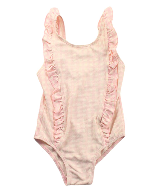 A Pink Swimsuits from Seed in size 3T for girl. (Front View)