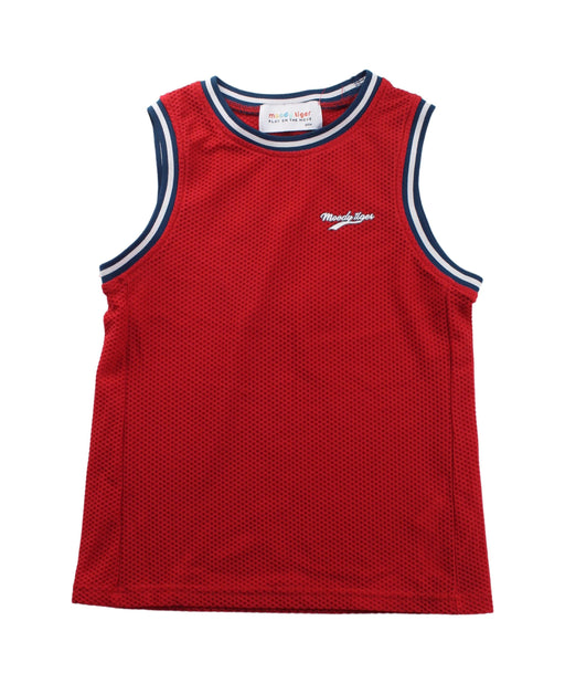 A Red Shorts Sets from Moody Tiger in size 5T for boy. (Front View)
