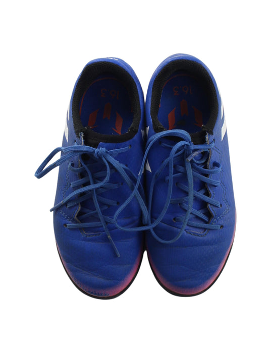 A Blue Sneakers from Adidas in size 5T for boy. (Back View)