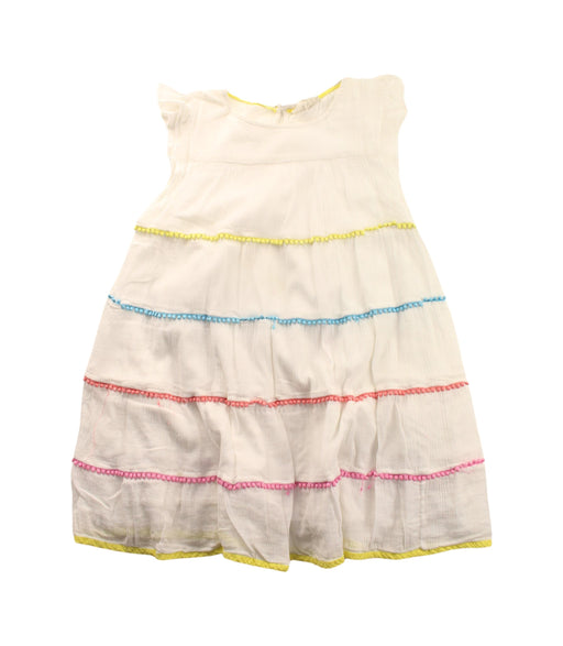 A White Short Sleeve Dresses from Boden in size 5T for girl. (Front View)