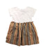 A White Short Sleeve Dresses from Burberry in size 3T for girl. (Front View)
