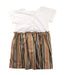 A White Short Sleeve Dresses from Burberry in size 3T for girl. (Back View)