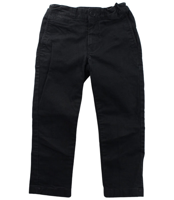 A Black Casual Pants from Burberry in size 4T for boy. (Front View)