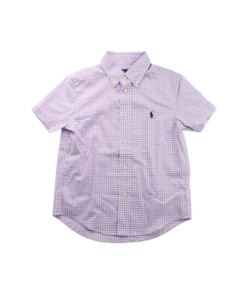 A Purple Short Sleeve Shirts from Ralph Lauren in size 5T for boy. (Front View)