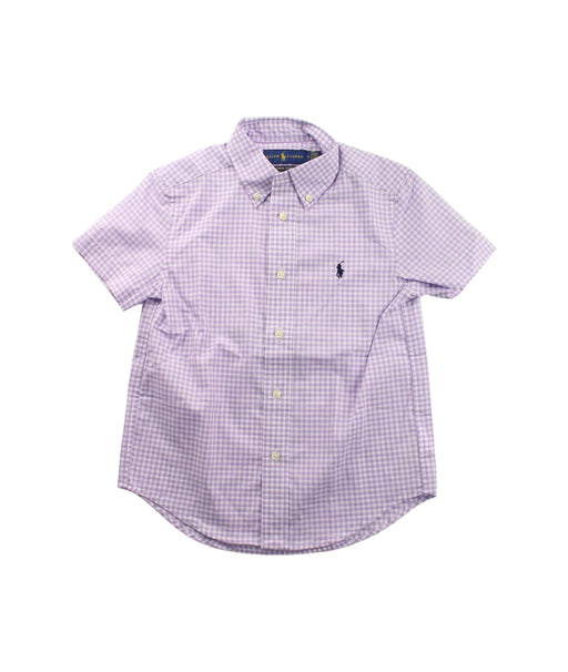 A Purple Short Sleeve Shirts from Ralph Lauren in size 5T for boy. (Front View)