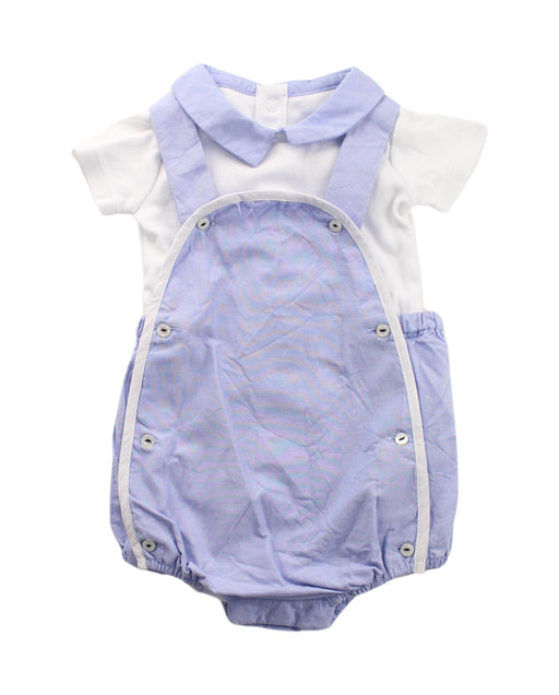 A Purple Short Sleeve Bodysuits from Jacadi in size 3-6M for girl. (Front View)