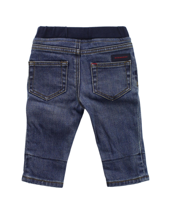 A Blue Jeans from Burberry in size 3-6M for boy. (Back View)