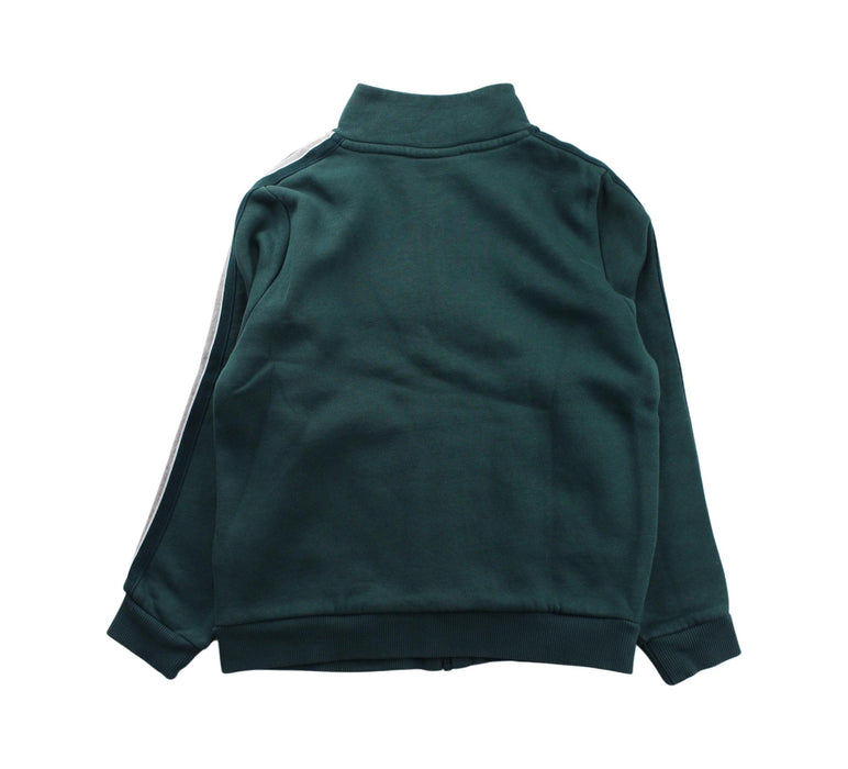 A Green Zippered Sweatshirts from Lacoste in size 10Y for boy. (Back View)