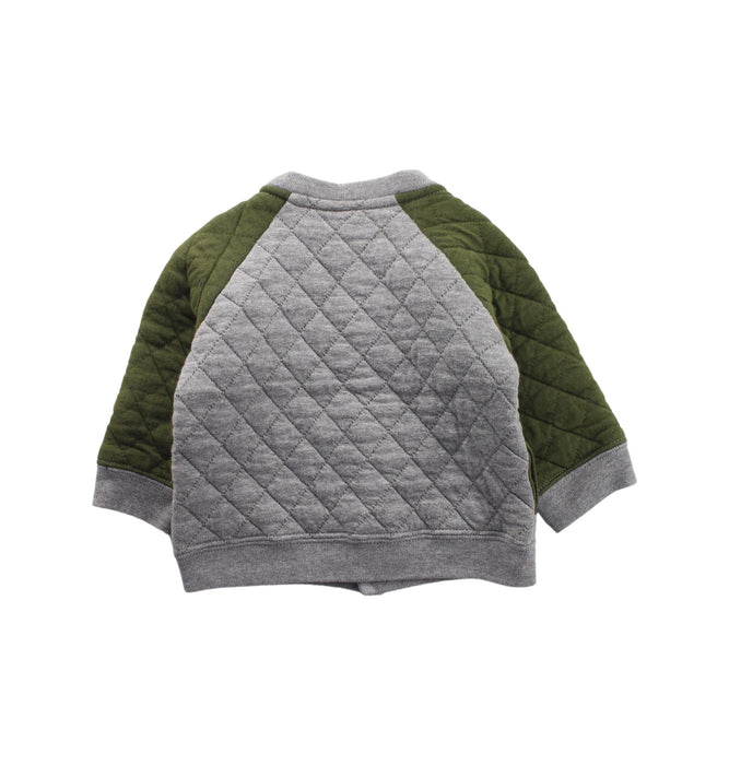 A Grey Cardigans from Petit Bateau in size 3-6M for boy. (Back View)