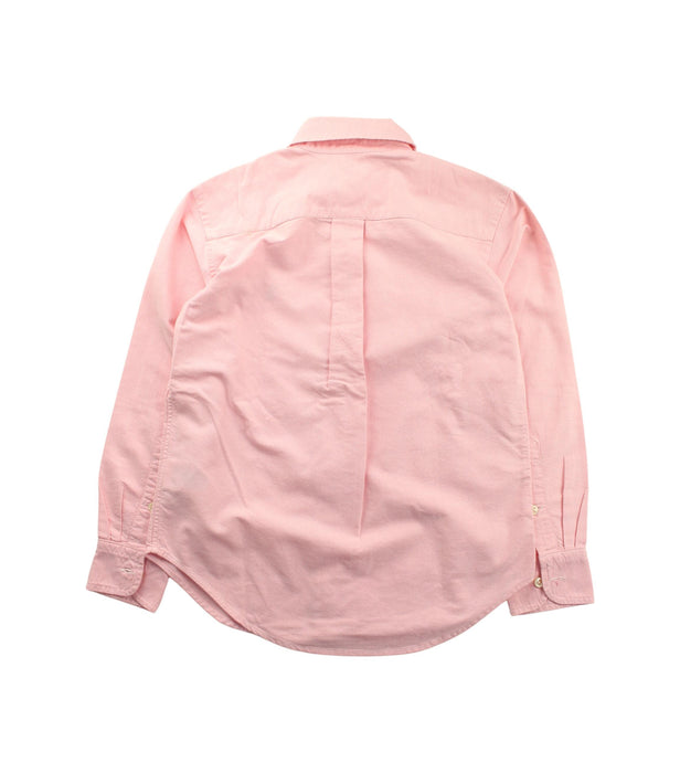 A Pink Long Sleeve Shirts from Ralph Lauren in size 8Y for boy. (Back View)