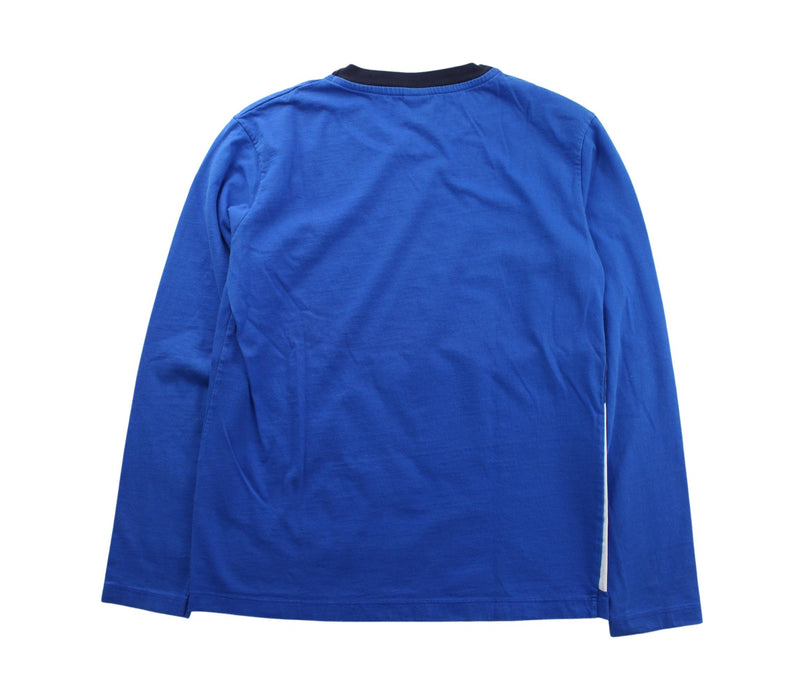 A Blue Long Sleeve T Shirts from Petit Bateau in size 12Y for boy. (Back View)