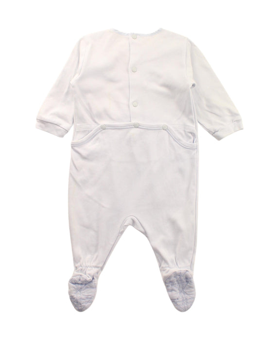 A White Onesies from Dior in size 6-12M for girl. (Back View)