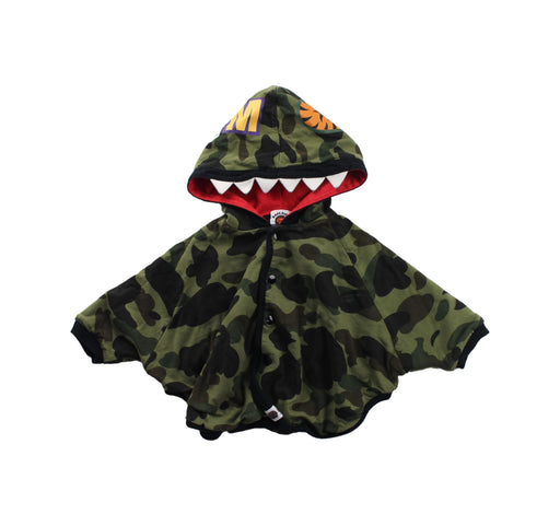 A Green Capes & Ponchos from BAPE KIDS in size 6-12M for boy. (Front View)