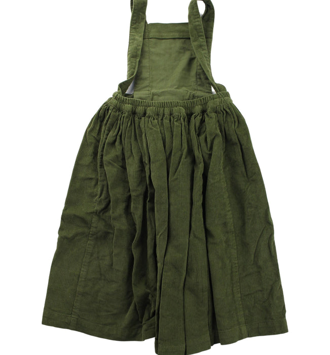 A Green Overall Dresses from Yoli & Otis in size 4T for girl. (Back View)