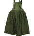 A Green Overall Dresses from Yoli & Otis in size 4T for girl. (Back View)