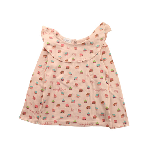 A Multicolour Sleeveless Tops from Oeuf in size 4T for girl. (Front View)
