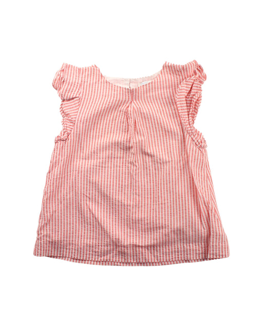 A Red Skirt Sets from Jacadi in size 6T for girl. (Front View)