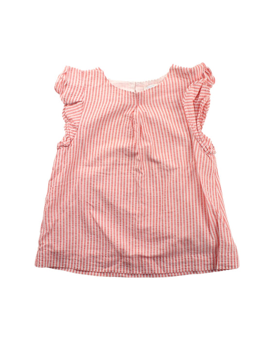 A Red Skirt Sets from Jacadi in size 6T for girl. (Front View)