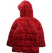 A Red Puffer/Quilted Jackets from Petit Bateau in size 6T for girl. (Back View)