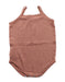 A Brown Sleeveless Bodysuits from Bonpoint in size 0-3M for girl. (Back View)