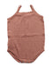 A Brown Sleeveless Bodysuits from Bonpoint in size 0-3M for girl. (Back View)