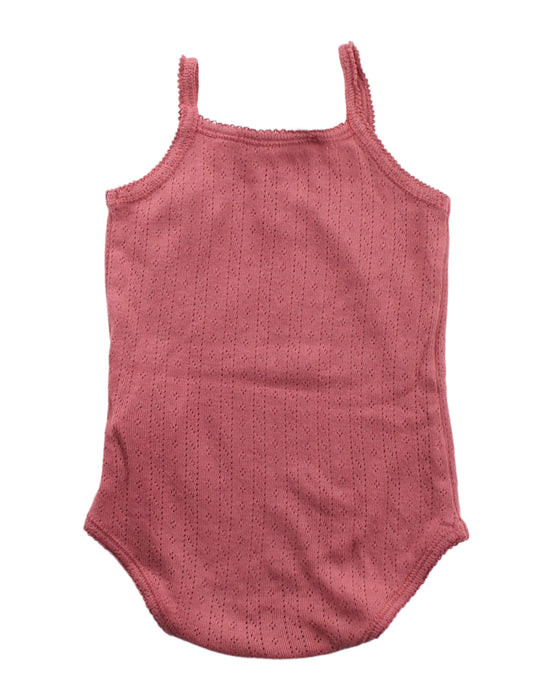 A Pink Sleeveless Bodysuits from Bonpoint in size 0-3M for girl. (Back View)