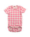 A Pink Short Sleeve Bodysuits from Mini Rodini in size 0-3M for girl. (Front View)
