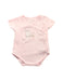 A Pink Short Sleeve Bodysuits from Chicco in size 0-3M for girl. (Front View)
