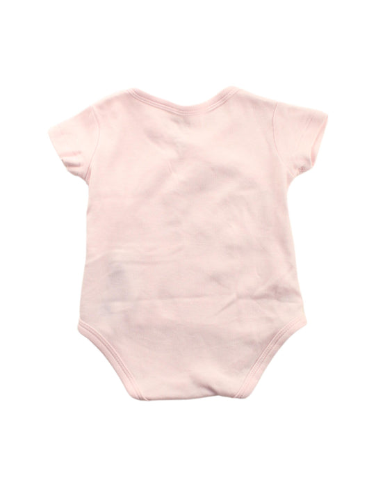 A Pink Short Sleeve Bodysuits from Chicco in size 0-3M for girl. (Back View)