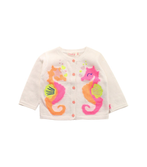 A White Cardigans from Billieblush in size 0-3M for girl. (Front View)
