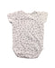 A Grey Short Sleeve Bodysuits from Seed in size 0-3M for girl. (Back View)