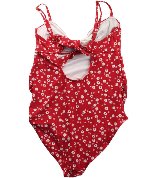 A Red Swimsuits from Seraphine in size XS for maternity. (Back View)
