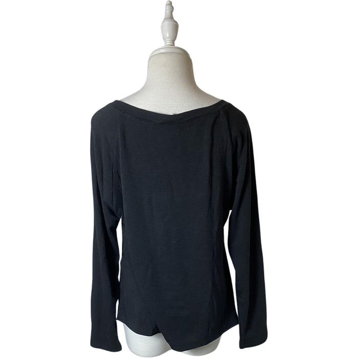 A Black Long Sleeve T Shirts from Mayarya in size S for maternity. (Back View)