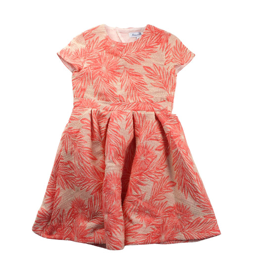 A Beige Short Sleeve Dresses from Tartine et Chocolat in size 8Y for girl. (Front View)