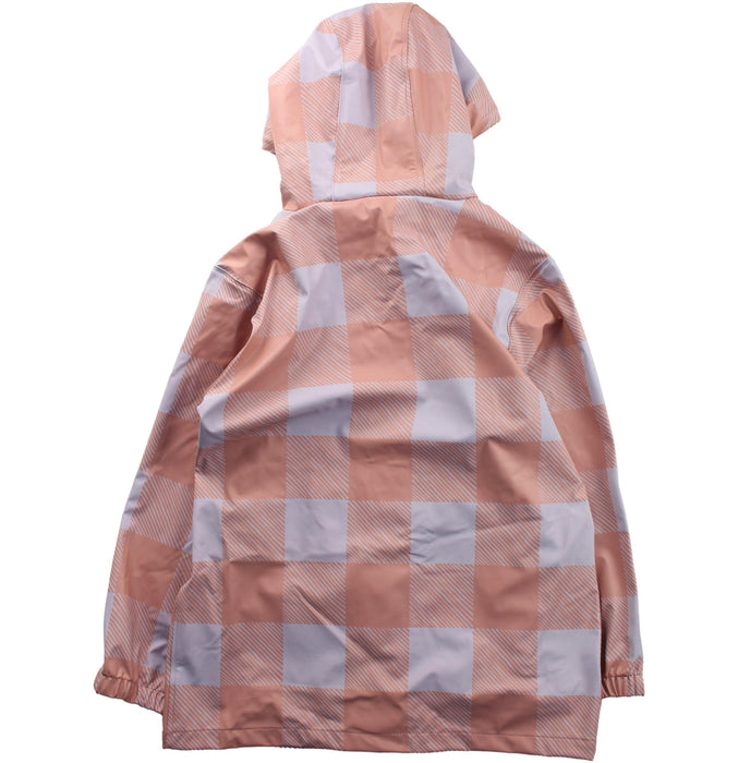 A Peach Rain Jackets from Crywolf in size 7Y for girl. (Back View)