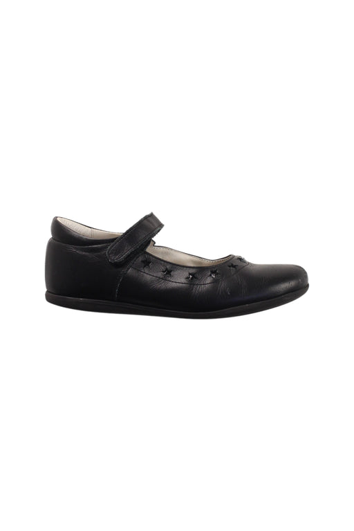 A Black Flats from Rossano in size 7Y for girl. (Front View)