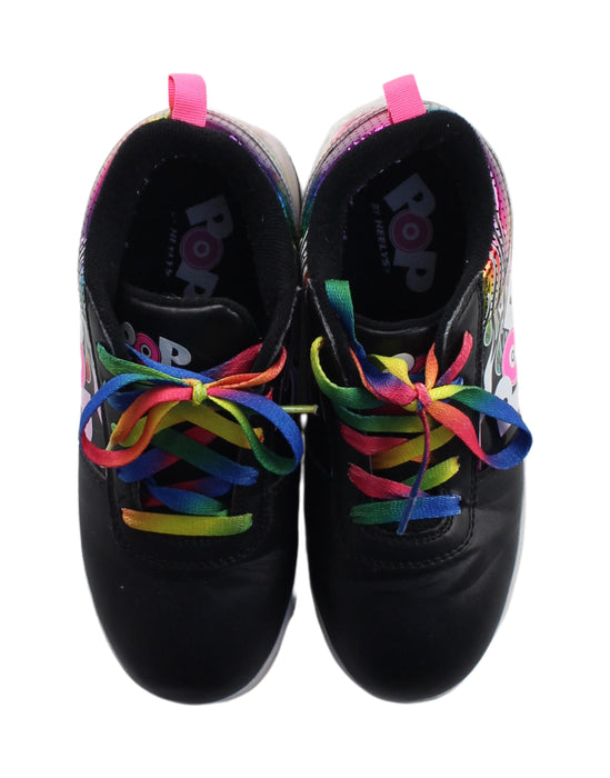 A Black Sneakers from Heelys in size 9Y for girl. (Back View)
