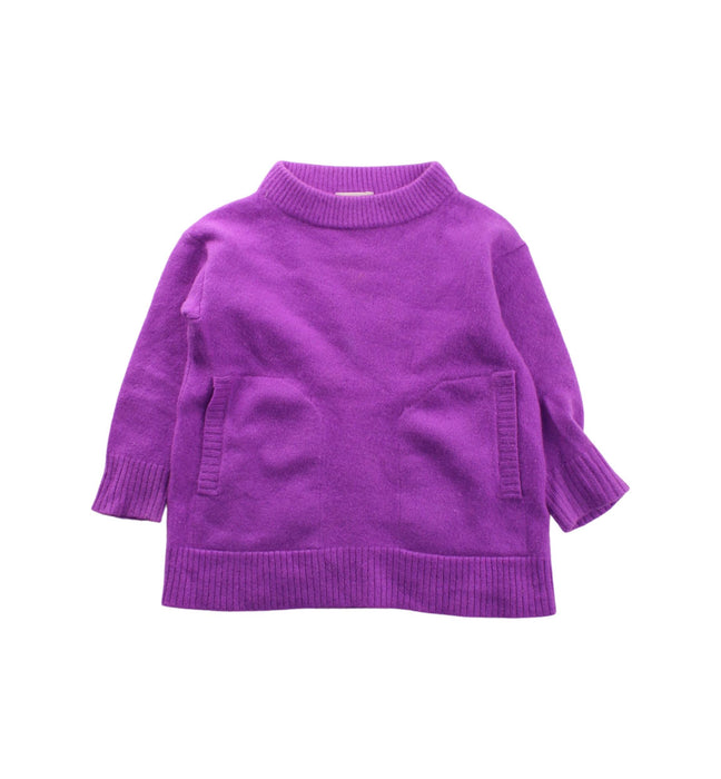 A Purple Knit Sweaters from Crewcuts in size 2T for girl. (Front View)